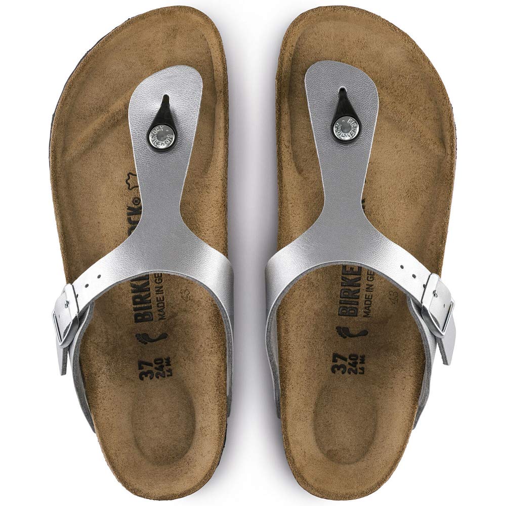 Сандалии BIRKENSTOCK Gizeh Серебристые EU 40
