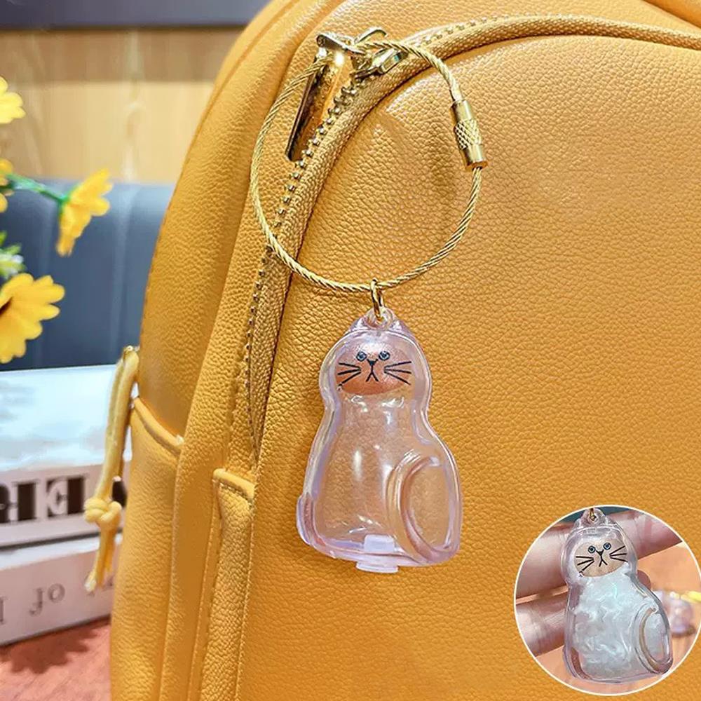 Portable Pet Hair Keepsake Memorial Bottle For Cat Fur Cat Hair Storage Box Pet Fur Keepsake Capsule DIY Transparent Fur Storage