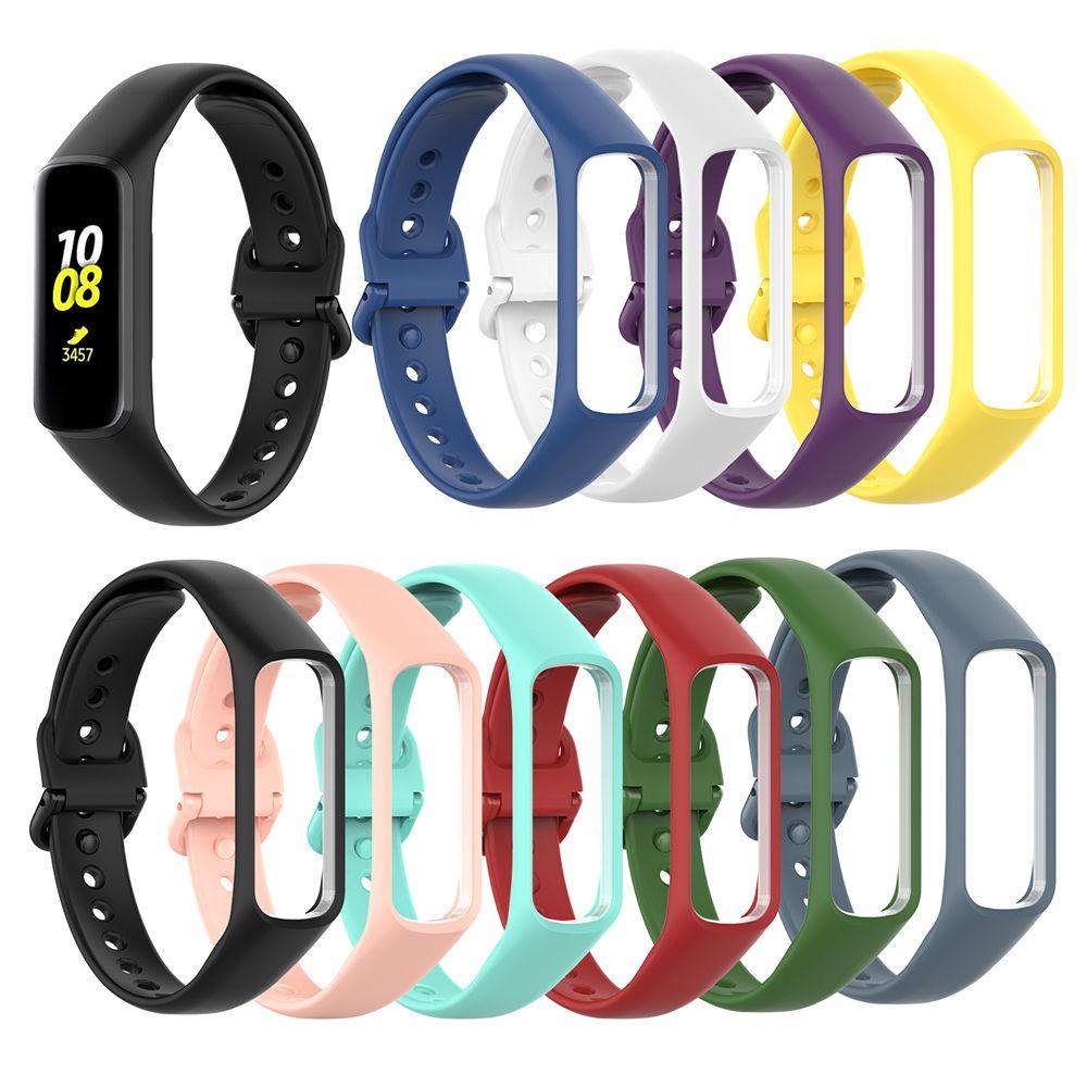 Soft Rubber Adjustable Replacement Watch Band Silicone Strap Smart Bracelet Fit E