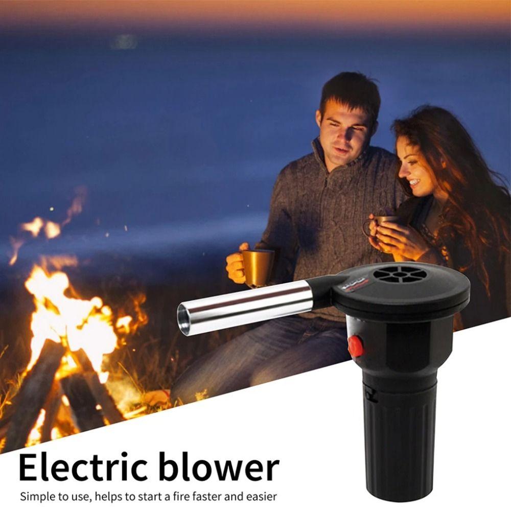 Strong Wind Power Electric Air Blower Lightweight Design Handheld Fire Starter Durable Construction Efficient Ignition