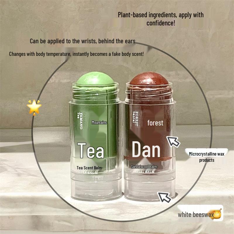 Бальзам Soul Tea «Дикий горный сандал»: Стойкие твердые духи с легким ароматом для женщин, идеально подходят для студентов и свадеб.