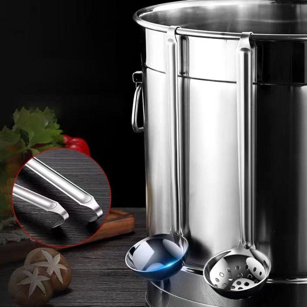 Rust-proof Colander Stainless Steel Serving Spoon Kitchen Utensils Slotted Spoon Hotpot