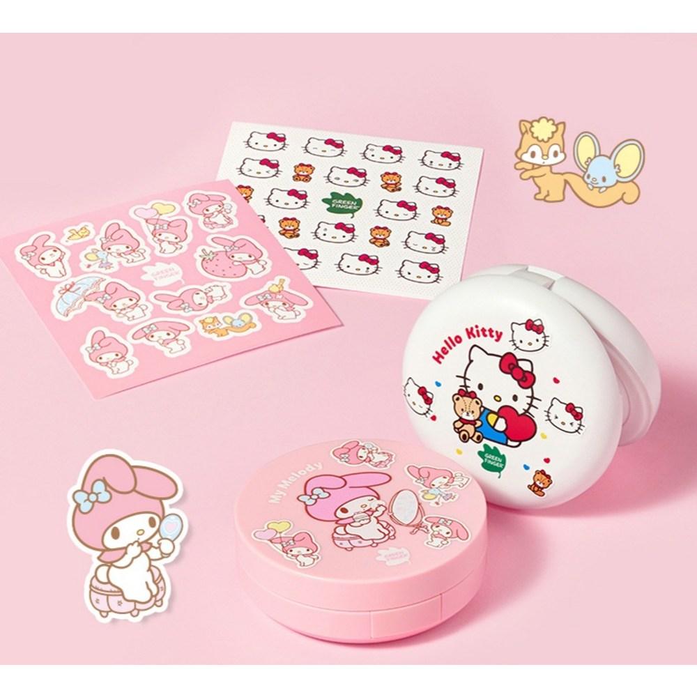 Green Finger Moist Sunpact Soft Block My Melody Edition SPF 50+ PA++++ 16g + My Melody Sticker Set, 1 Set