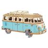 European Wooden Camper Van Jigsaw Puzzle - 3D Model Assembly Toy for Kids