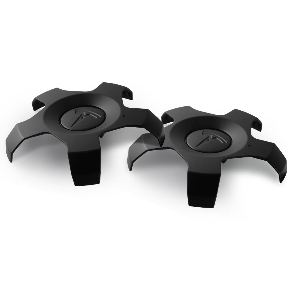 ZMPBD1 4pcs 22 Inch For Tesla Model X Car Wheel Center Hub Cap Emblem Cover Vehicle Tire Badge Hubcaps Decor Accessories Auto Styling