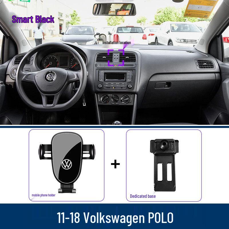 Автомобильный держатель телефона для Volkswagen POLO: Крепление в вентиляционное отверстие и поддержка навигации