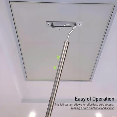 Yousheng 1 комплект чердачной лестницы выдвижная система комплект с нержавеющей стальной выдвижной стойкой ручка из сплава винтовой крюк чердачная лестница выдвижная аксессуары инструменты