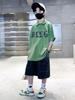 Boys' short sleeved T-shirt polo shirt summer clothes 2026 new summer half sleeved boys' big children's top T