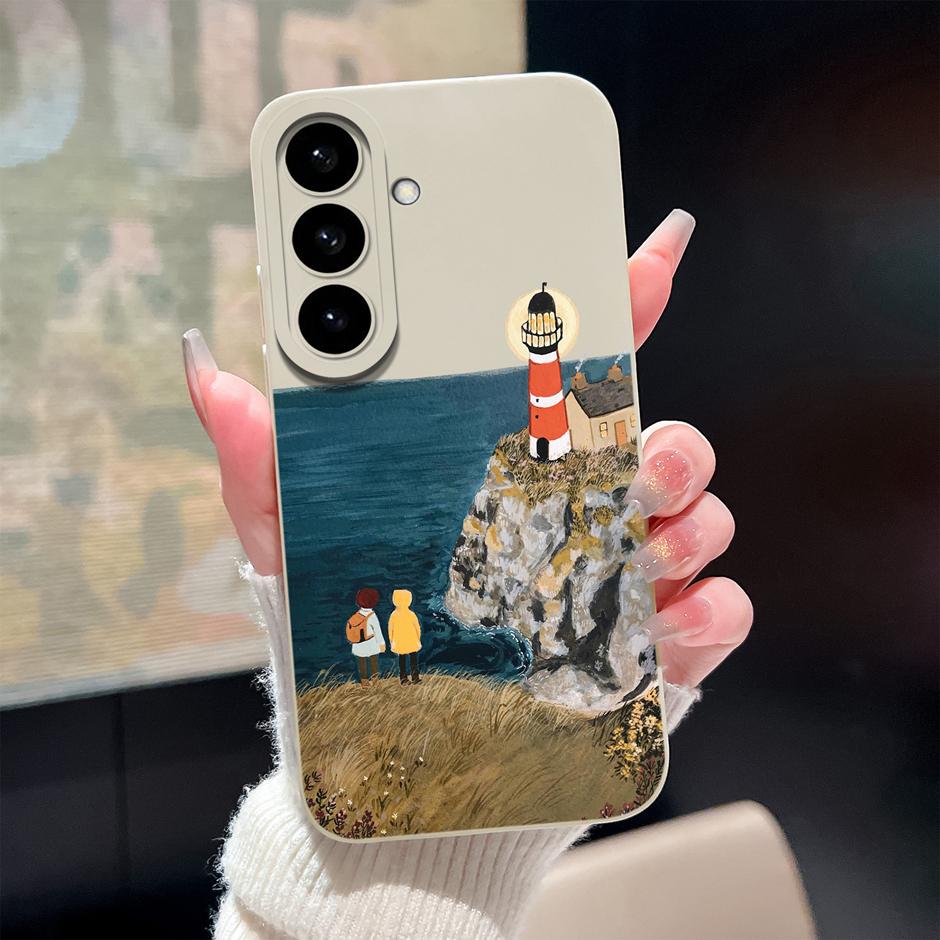 Чехол Для Samsung Galaxy S26 Plus Ultra Мультяшный Цветочный Узор Силиконовый Защитный Чехол Для SamsungGalaxyS26 Plus S26Ultra Funda