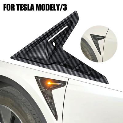 Чехол для боковой камеры автомобиля для Tesla Model 3 Y Thunder Fender, боковые части крыла, спойлер, защитные чехлы