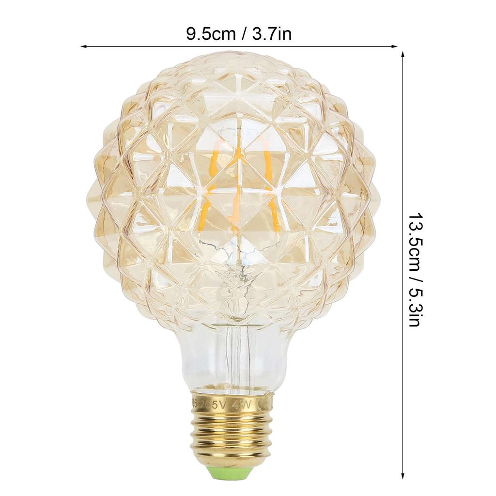 G95 Ретро Лампа E27 Уникальная Форма Винтажная Лампа Накаливания Лампа 4 Вт 220 В 360 лм Теплый Свет