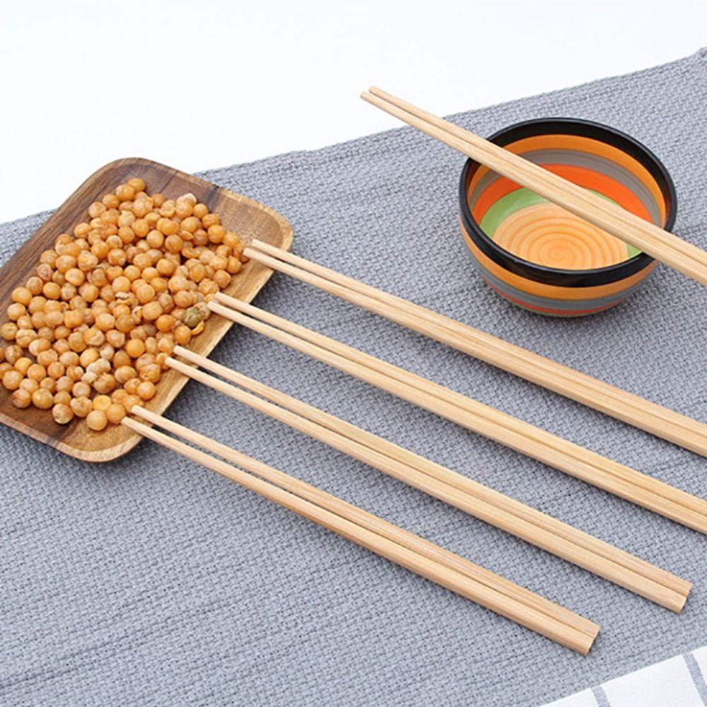 1pair 24/27/30/32cm Bamboo Chopsticks No Wax Anti-slip Chopsticks Hotpot Chopsticks Household
