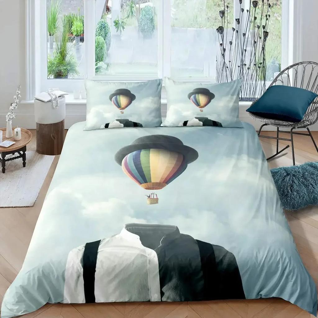Пододеяльник с изображением воздушного шара, комплект постельного белья «Романтический воздушный шар», комплект постельного белья «Экстремальные виды спорта», покрывало для пододеяльника «Романтическое путешествие», покрывало для близнецов