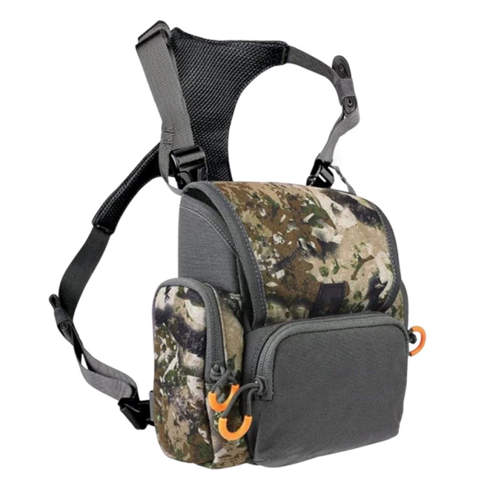Binocular Harness Chest Pack with Rangefinder Pouch & Rain Cover Bino Harness with Rain Cover for Hunting