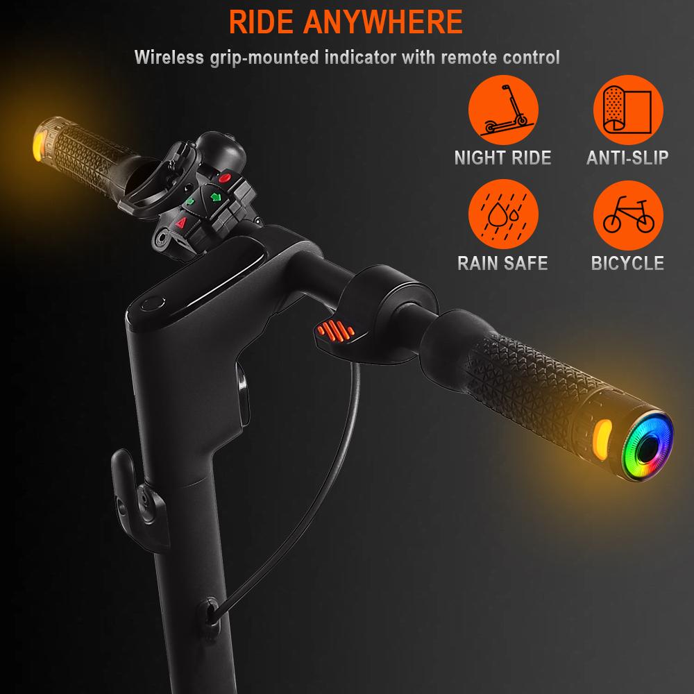 Нескользящие Рукоятки Руля для Самоката Xiaomi M365/Pro2/1S Mi3 Беспроводные Рукоятки Руля Поворотники с Пультом Дистанционного Управления для Самоката Ninebot MAX G30 F20 F30 E