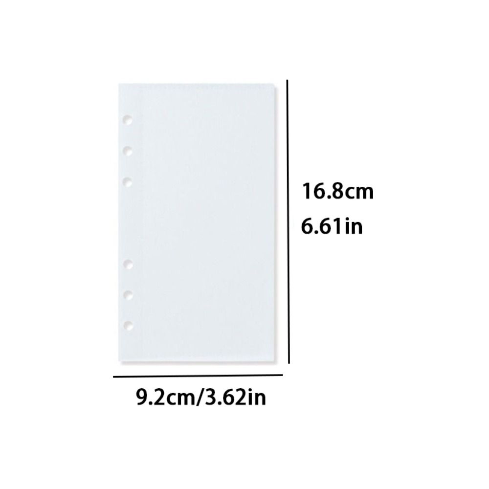 Водонепроницаемые пакеты на кольцах, разделитель для блокнота с 6 кольцами, студенческие карманы для папок, канцелярские товары