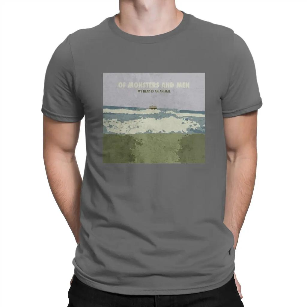 Poster T-Shirt Men Of Monsters And Men Awesome Pure Cotton Tees O Neck Short Sleeve T Shirt Summer Clothing