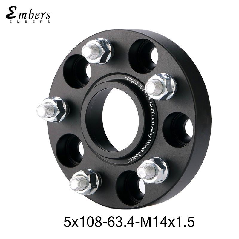 Wheel Spacer Adapter PCD 5x108 CB 63.4 For Range Rover Evoque LR2 Volvo S60 Jaguar E-Pace I-Pace PoleStar M14x1.5 1 Piece