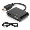 Видеоконвертер HDMI в HDMIVGAMicor Блок питания 3,5 мм 4K HD Одновременный дисплей