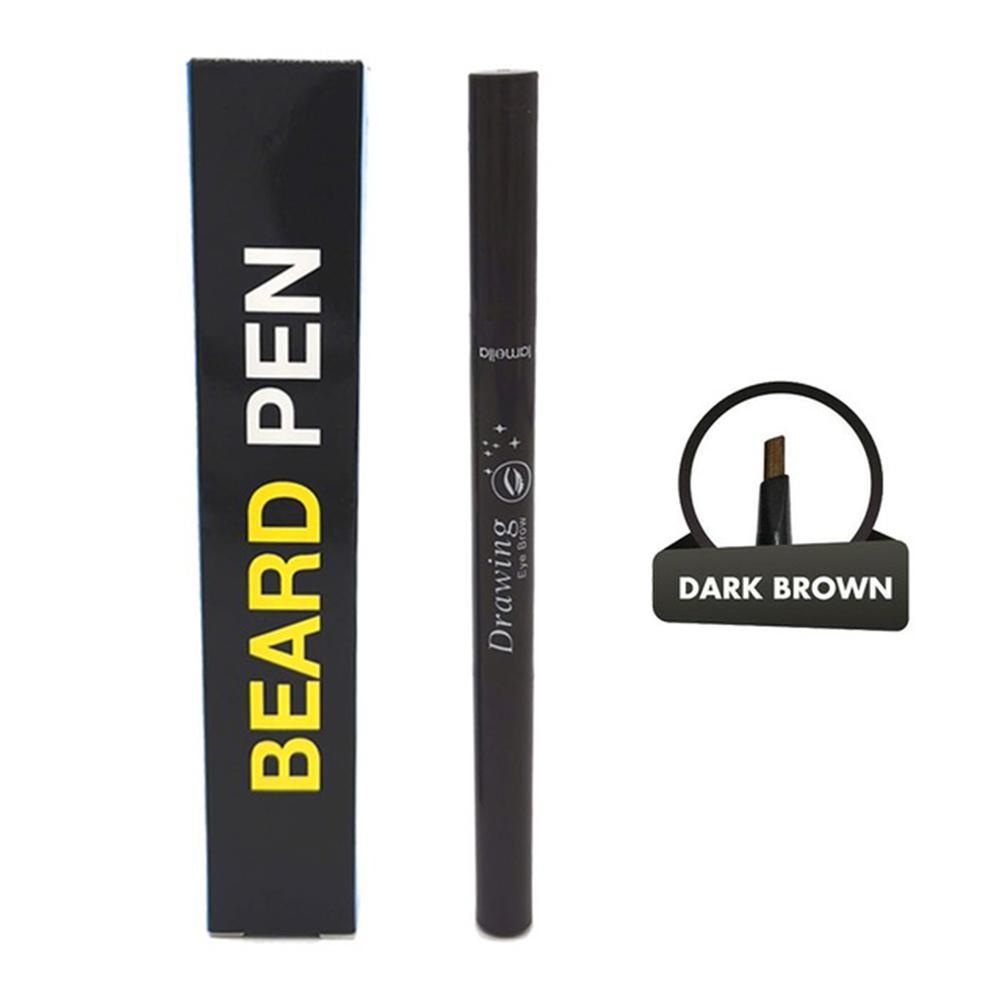Beard Pen Barber Pencil and Brush Male Mustache Shaping Pen Waterproof Sweatproof Beard Pen
