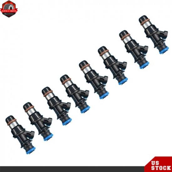 8Pcs Upgrade Fuel Injectors 25317628 For 1999-07 Chevy Silverado GMC Sierra