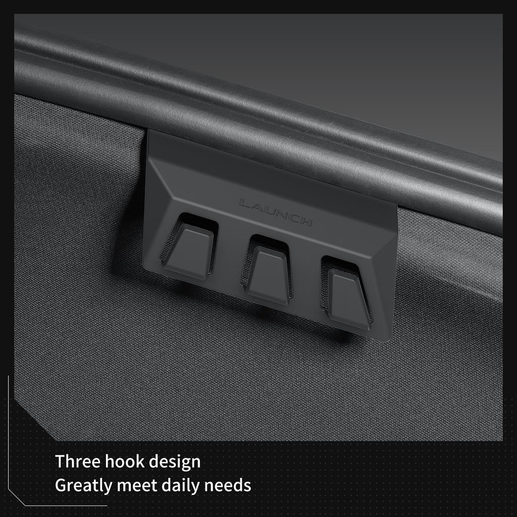 LUCKEASY for Tesla Model Y Juniper Launch/YL 2025 2026 Rear Trunk Hook Hidden Organizer Umbrella Bag Hanger Storage