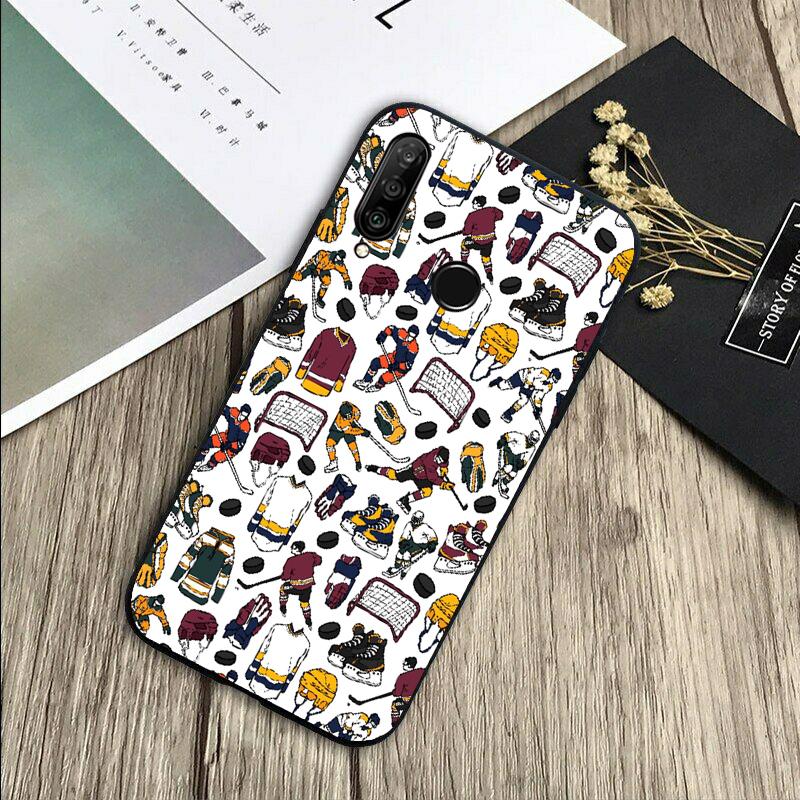 Играйте в хоккей на льду для Huawei Nova 12s 12i 11i 7i 8i Y73 Y70 Y90 Y60 Y72 Y61 Y91 9 10 SE P30 Pro P40 Lite Чехол