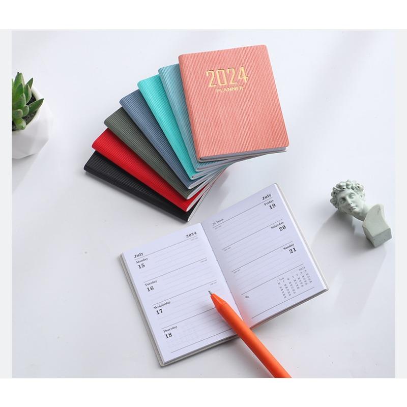 Мини-блокнот формата A7, карманный портативный блокнот на 365 дней, ежедневная еженедельная повестка дня, блокноты, канцелярские принадлежности для школы, письменные принадлежности