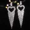 Heavy Industry Luxury Long Fringed Love Earrings