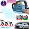 Для Toyota Corolla E140 E150 2007~2013 Полное покрытие Зеркала заднего вида Противотуманная Водонепроницаемая Пленка против запотевания Аксессуары 2009 2010 2011