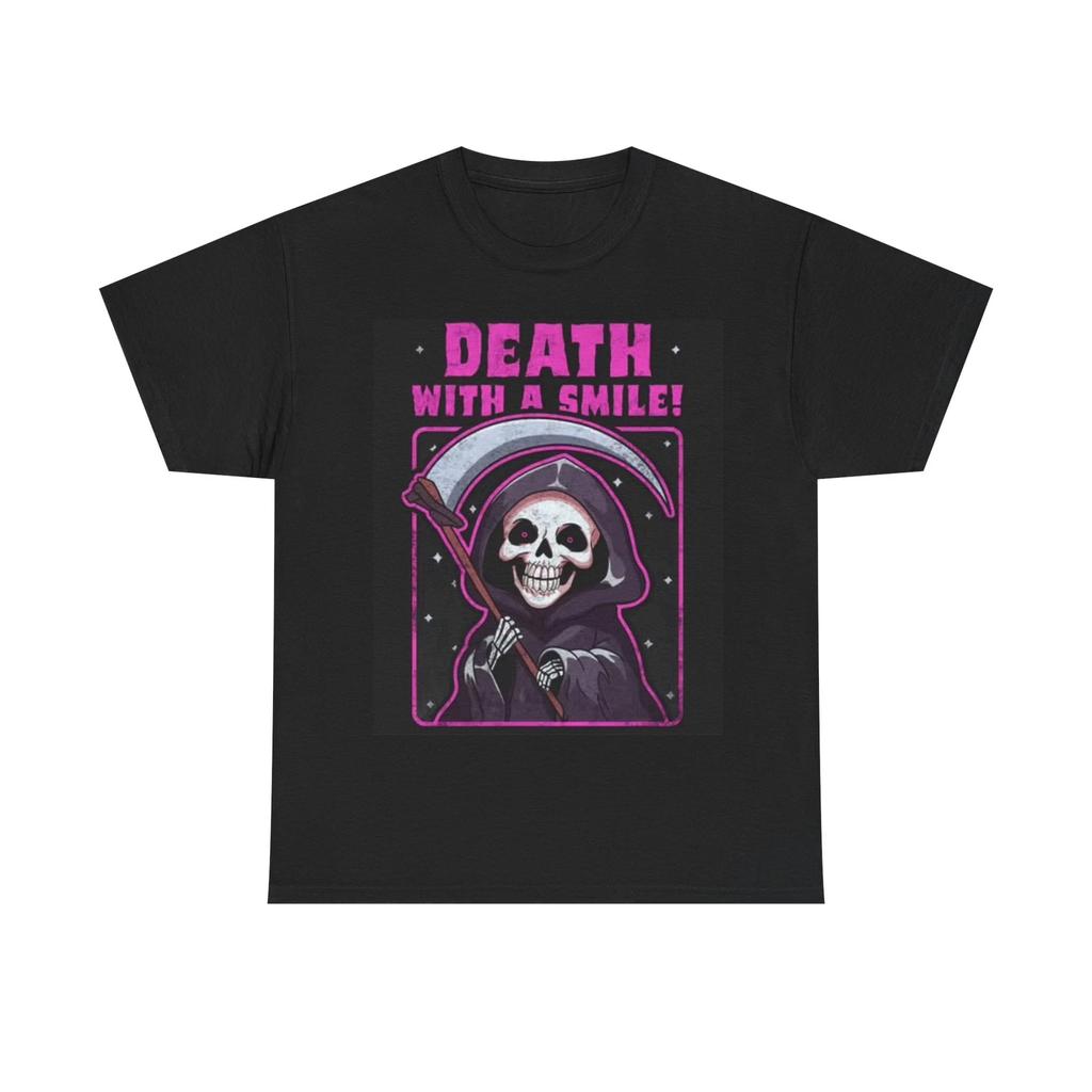Men's and Women's T-shirts Death With A Smile