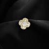 Four-leaf Clover Brooch, High-end Women's Imitation Mother-of-pearl Collar Anti-glare Button