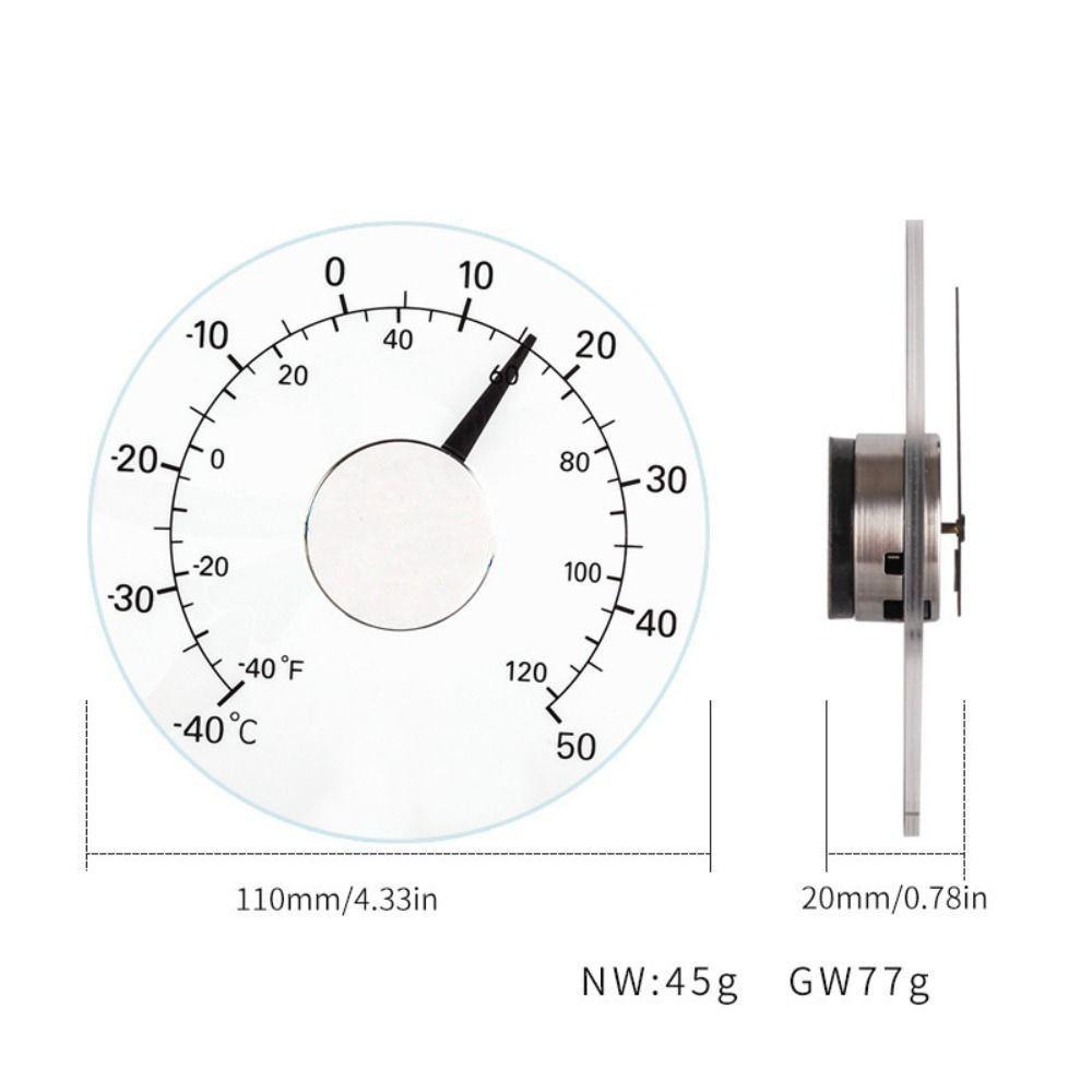 Mini Outdoor Temperature Meter Waterproof Celsius Tester Durable Window Thermometer for Home