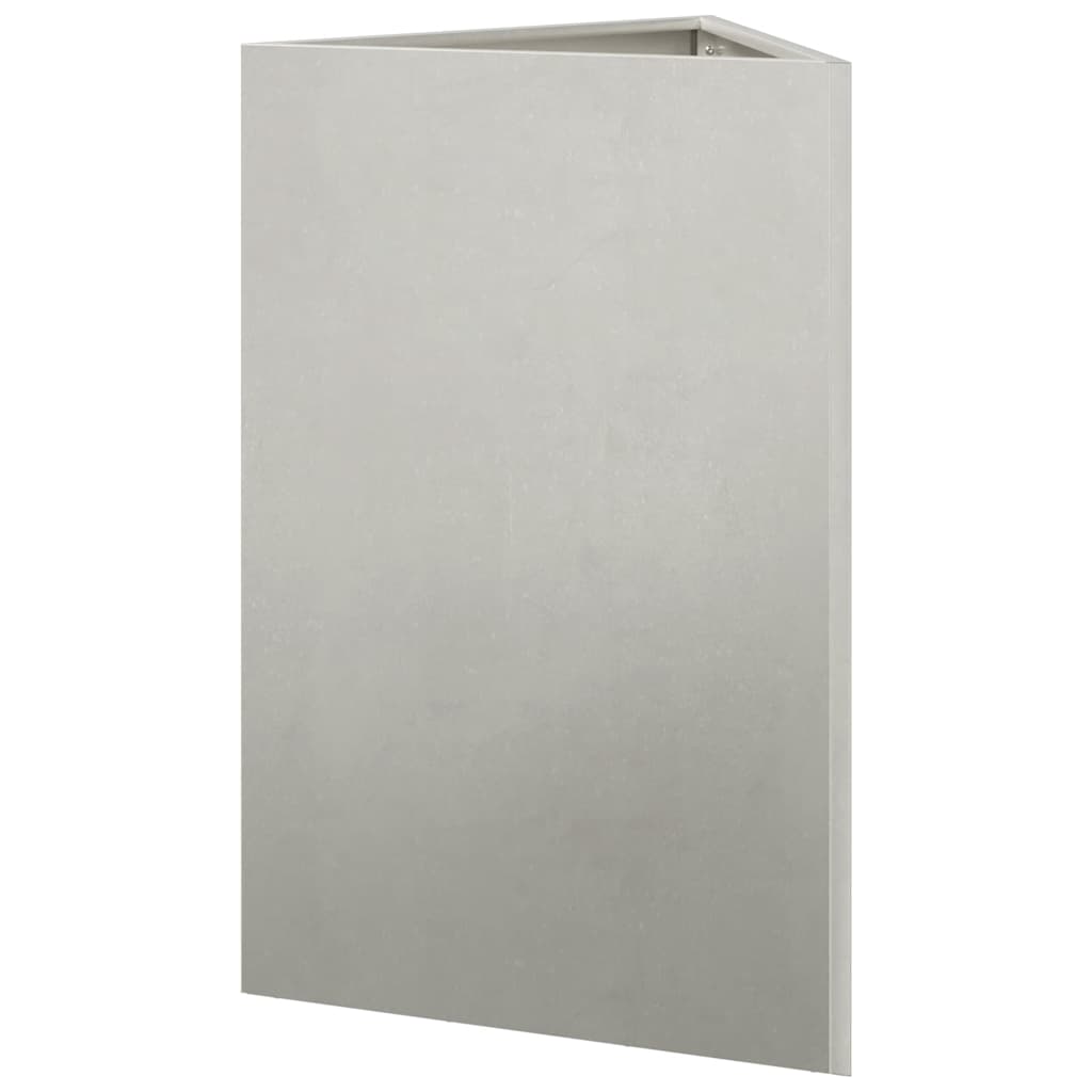 Triangular Planter Box 50 x 43 x 75 cm Stainless Steel