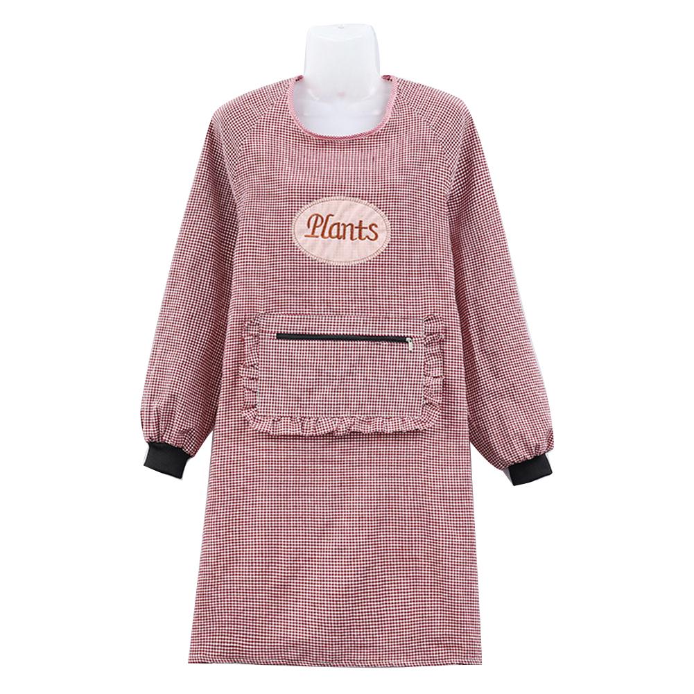 Кухонные принадлежности Длинный хлопок Домашняя женская кухня Кулинария Чистый фартук Карманный халат