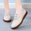 Soft Leather Women's Shoes Flat Single Shoe Beef Tendon Soft Sole Casual Mother Shoes