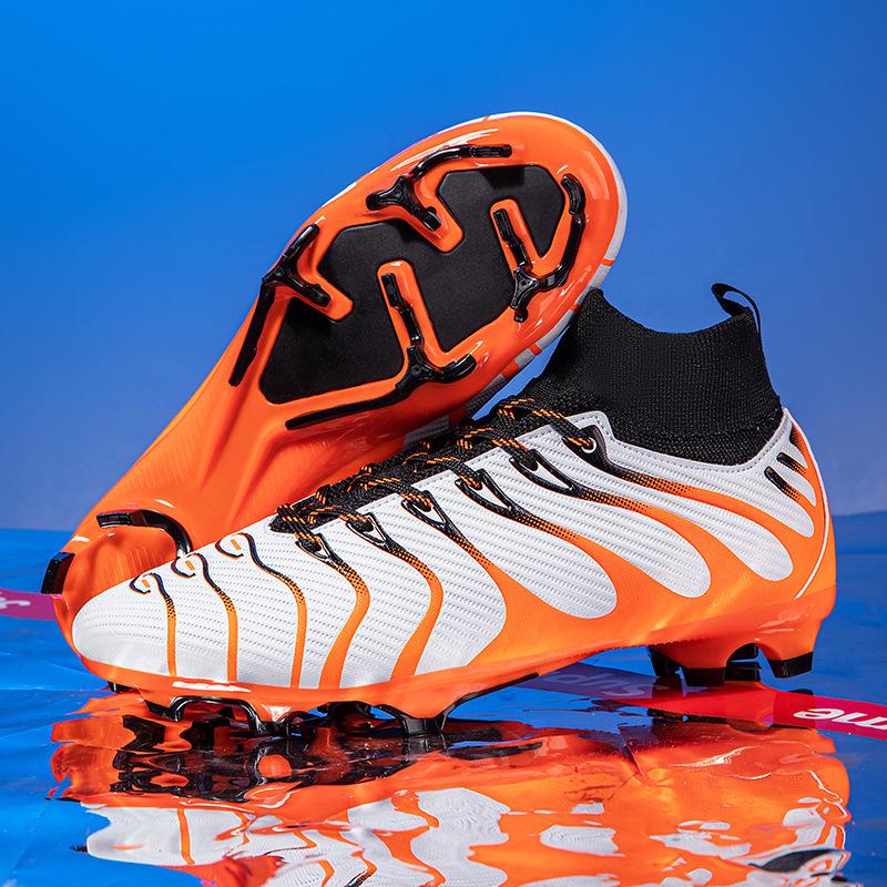 High-quality Anti-slip Breathable High-top Soccer Shoes for Adult Training & Competition