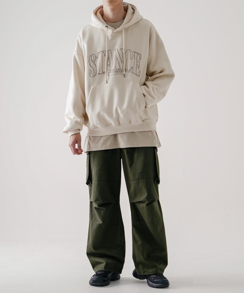 EZKATON Staff Cargo Pants Khaki Kmlp6726
