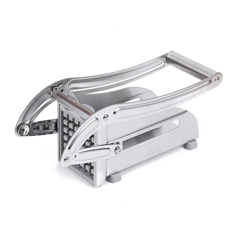 French Fry Cutter Stainless Steel Potato Carrot Onion Slicer Chipper Vegetable Veggie Chopper Chips Cutting Machine Kitchen Tool