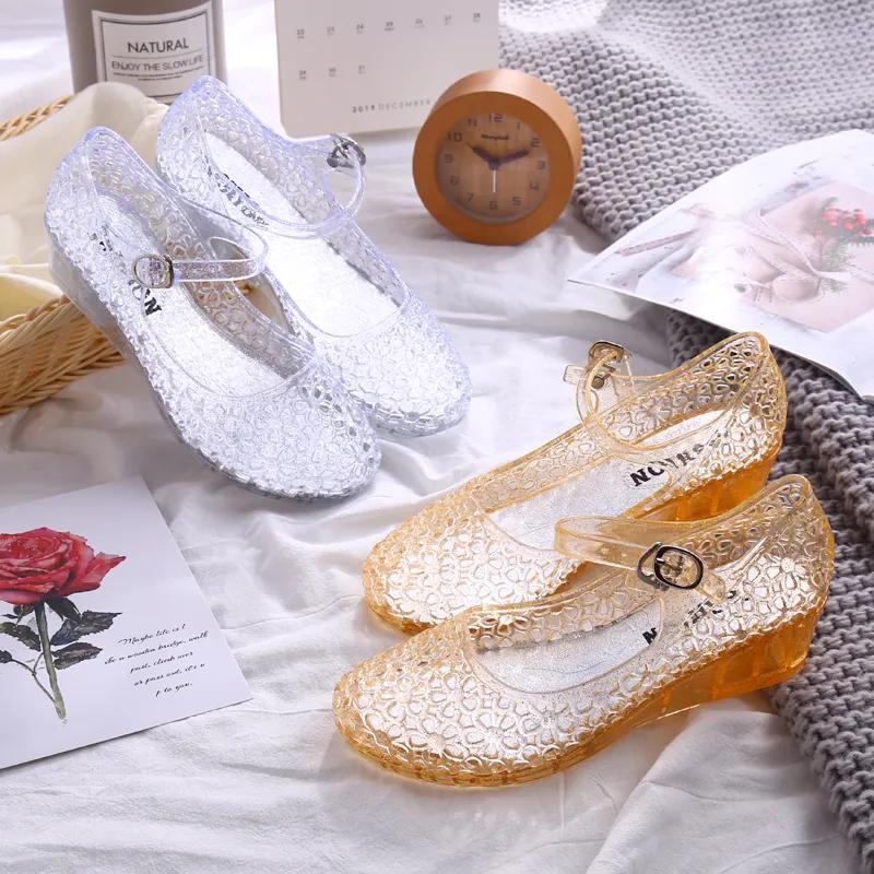 Летняя женская обувь, сандалии с кристаллами, женские туфли на наклонном каблуке, повязка на голову с пряжкой, женская модная верхняя одежда, универсальная