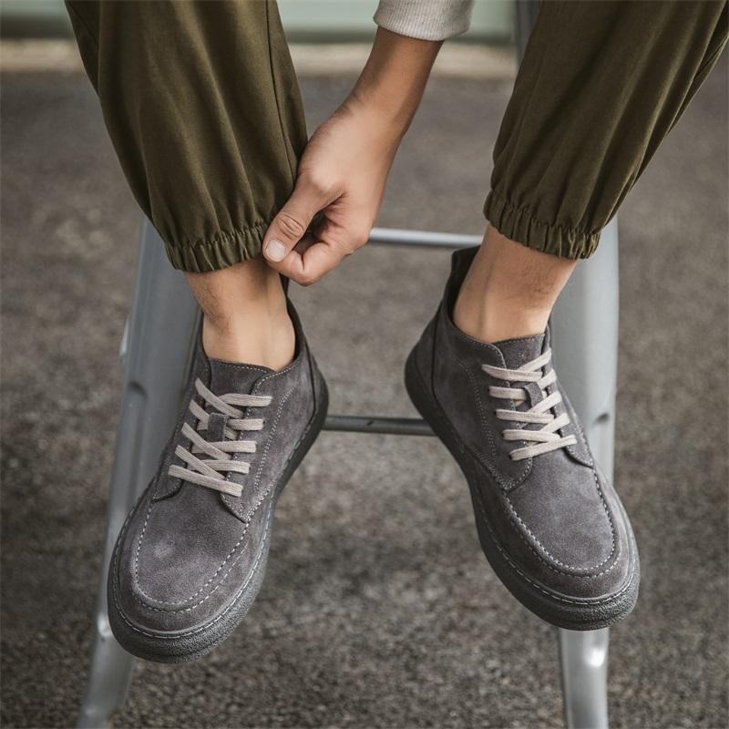 Модная мужская обувь из коровьей замши, дизайнерская кожаная мужская брендовая обувь на шнуровке, черная повседневная обувь, мужские оксфорды, обувь