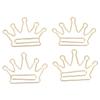 100Pcs Crown Shaped Paper Clips Iron Decorative Paperclips with Box for Books Notebooks Clipboards 