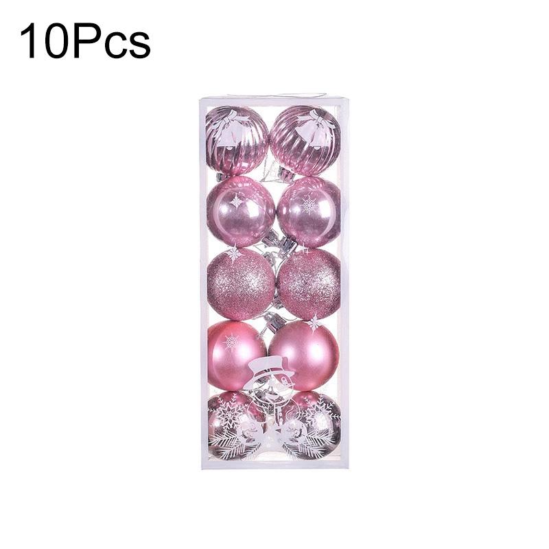 10Pcs/box Decoration Ball New Year Gift Party Decor 5cm Xmas Tree Pendent Color Christmas Balls Tree Ornaments