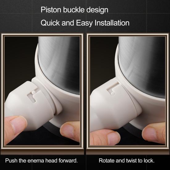 1 Set Sausage Maker Stainless Steel Sausage Stuffer with 4 Nozzles Efficient Sausage Stuffing Equipment for Home Kitchen