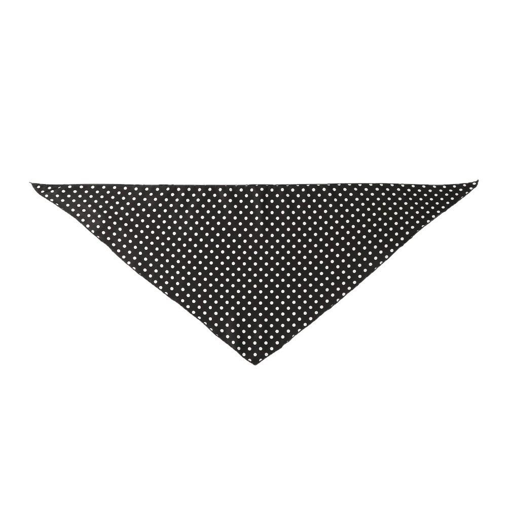 Thin Polka Dots Triangle Scarf Polyester Head Wraps Elegent Foulard Hair Band  Women
