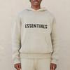 Fear Of God Essentials Knit Pullover Hoodie With Solid Color Logo Unisex Tops Pistachio-Green FOG-FW21-013
