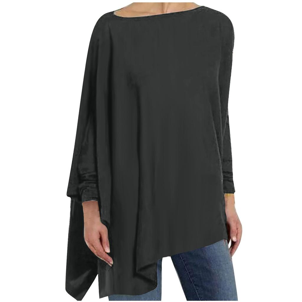 Модные женские и зимние повседневные топы с длинным рукавом