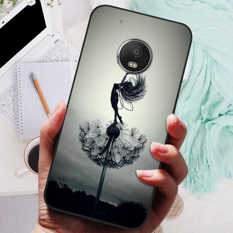 Чехол для Motorola Moto G5 Plus Черный Чехол Лев Волк Силиконовый Мягкий Задний Чехол Для Moto G5 Plus Чехол для Телефона G5+ Защитный Корпус