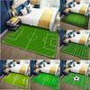 Football Theme Sports Area Rug With Soccer Field Ball Elements Designs Soft Decorative Carpet For Living Room Bedroom Kids Room