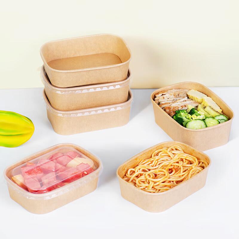 Disposable Kraft Paper Food Containers